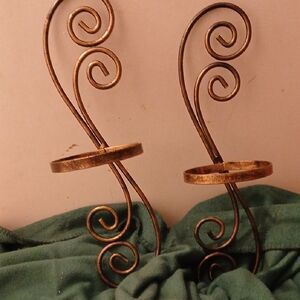 Elegant Gold Swirl Wall Sconces